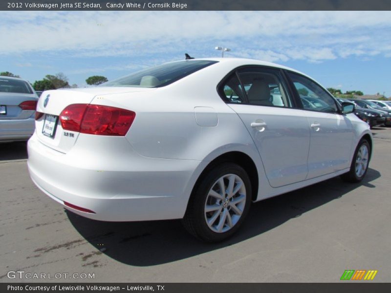 Candy White / Cornsilk Beige 2012 Volkswagen Jetta SE Sedan