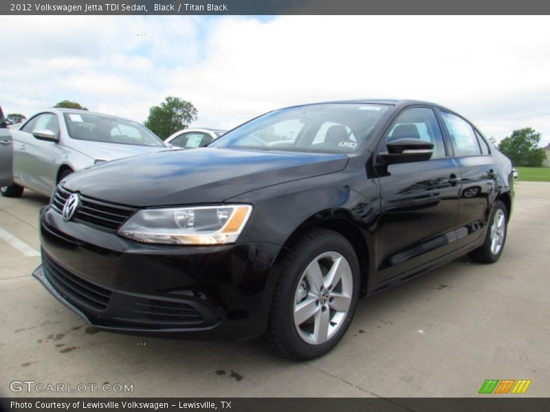 Black / Titan Black 2012 Volkswagen Jetta TDI Sedan