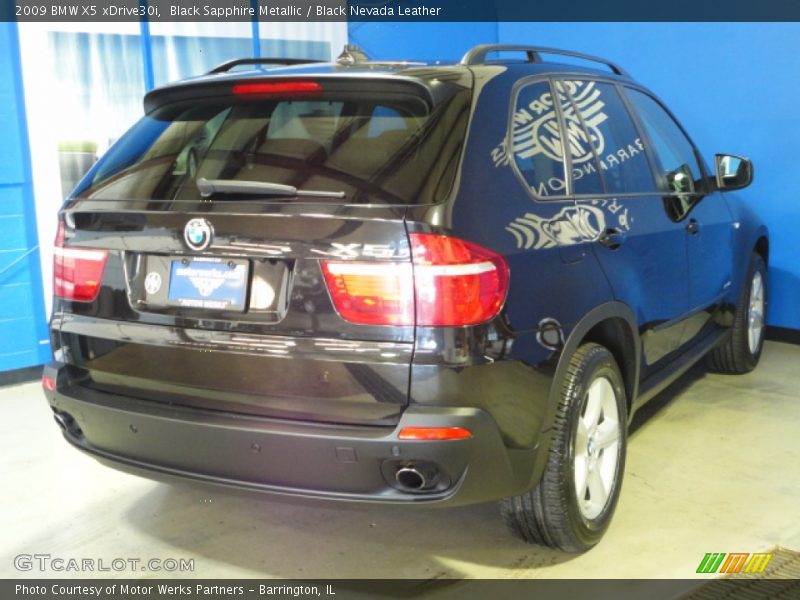 Black Sapphire Metallic / Black Nevada Leather 2009 BMW X5 xDrive30i