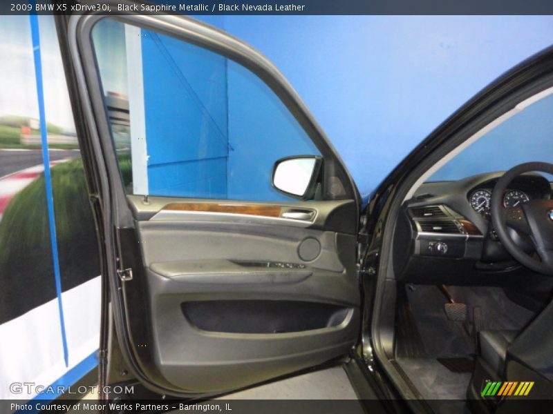 Black Sapphire Metallic / Black Nevada Leather 2009 BMW X5 xDrive30i