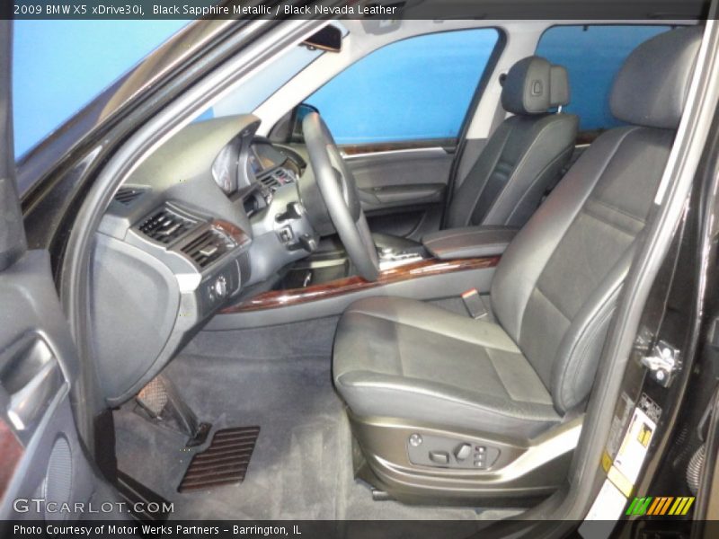 Black Sapphire Metallic / Black Nevada Leather 2009 BMW X5 xDrive30i