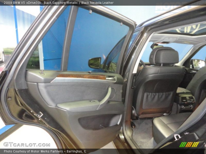 Black Sapphire Metallic / Black Nevada Leather 2009 BMW X5 xDrive30i