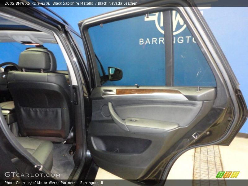 Black Sapphire Metallic / Black Nevada Leather 2009 BMW X5 xDrive30i