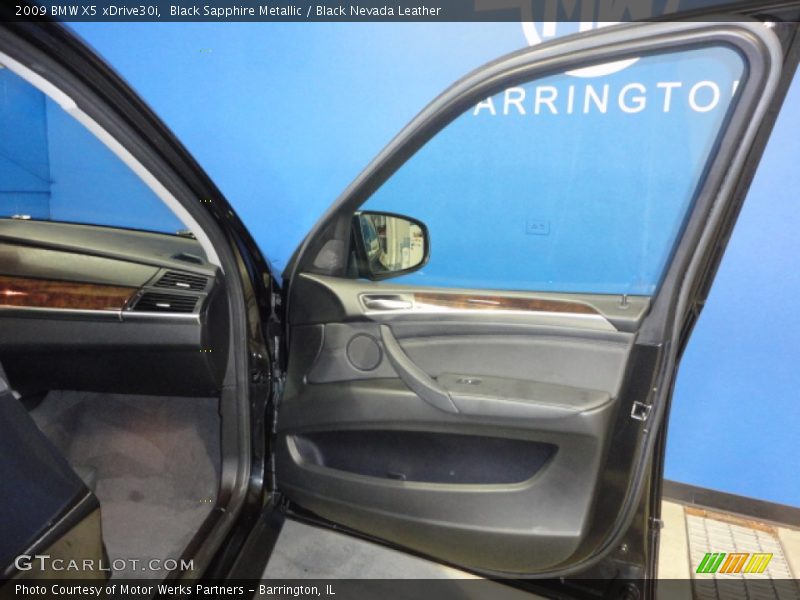 Black Sapphire Metallic / Black Nevada Leather 2009 BMW X5 xDrive30i