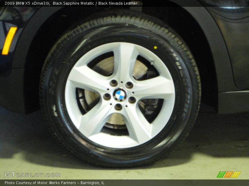 Black Sapphire Metallic / Black Nevada Leather 2009 BMW X5 xDrive30i