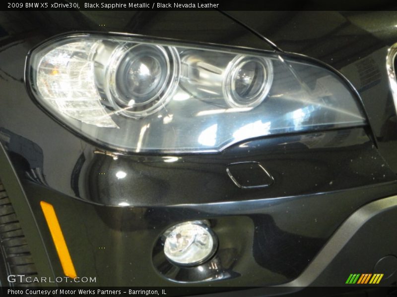 Black Sapphire Metallic / Black Nevada Leather 2009 BMW X5 xDrive30i