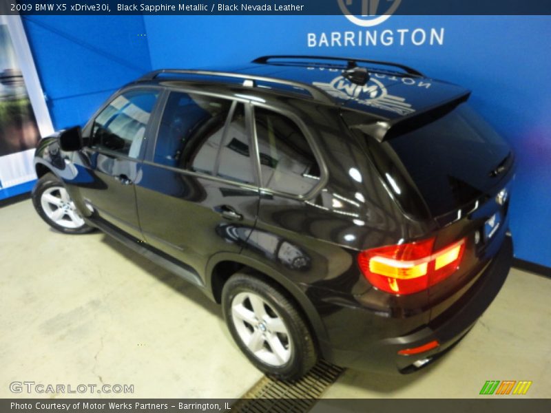 Black Sapphire Metallic / Black Nevada Leather 2009 BMW X5 xDrive30i