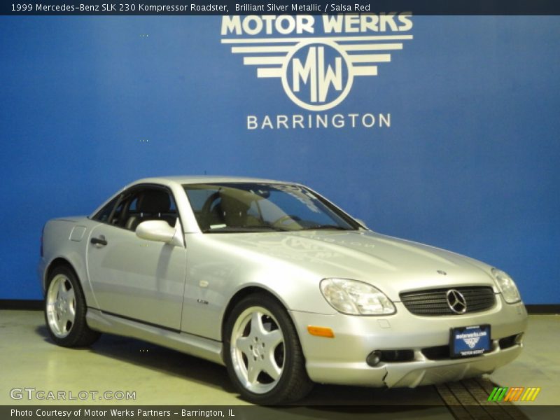 Brilliant Silver Metallic / Salsa Red 1999 Mercedes-Benz SLK 230 Kompressor Roadster