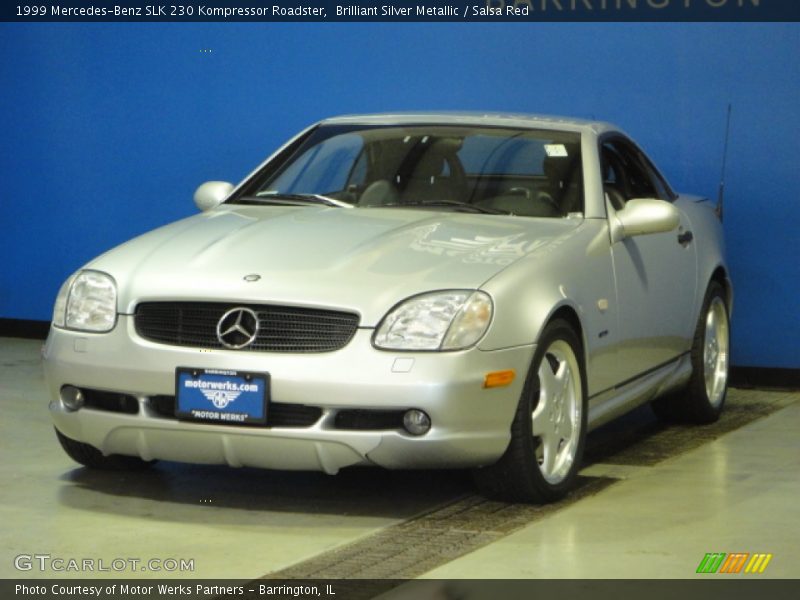 Brilliant Silver Metallic / Salsa Red 1999 Mercedes-Benz SLK 230 Kompressor Roadster