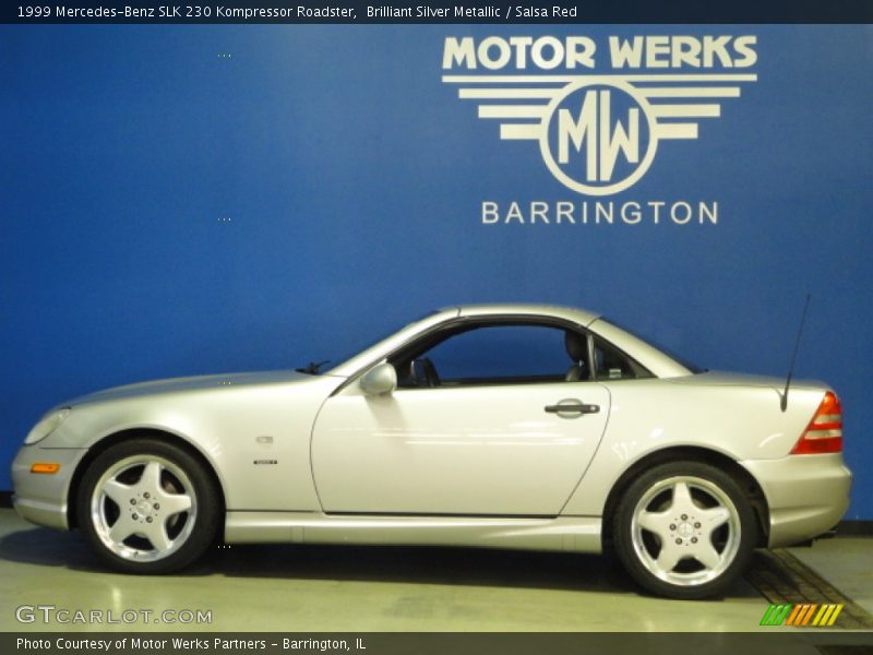 Brilliant Silver Metallic / Salsa Red 1999 Mercedes-Benz SLK 230 Kompressor Roadster