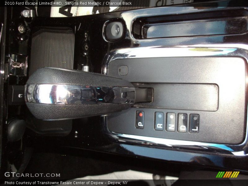 Sangria Red Metallic / Charcoal Black 2010 Ford Escape Limited 4WD