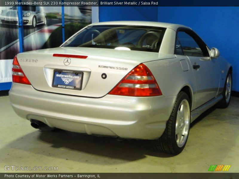 Brilliant Silver Metallic / Salsa Red 1999 Mercedes-Benz SLK 230 Kompressor Roadster