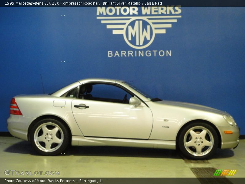 Brilliant Silver Metallic / Salsa Red 1999 Mercedes-Benz SLK 230 Kompressor Roadster