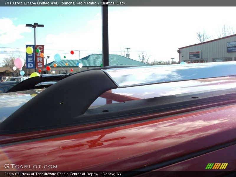 Sangria Red Metallic / Charcoal Black 2010 Ford Escape Limited 4WD