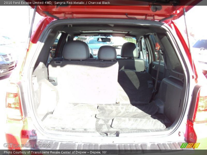 Sangria Red Metallic / Charcoal Black 2010 Ford Escape Limited 4WD