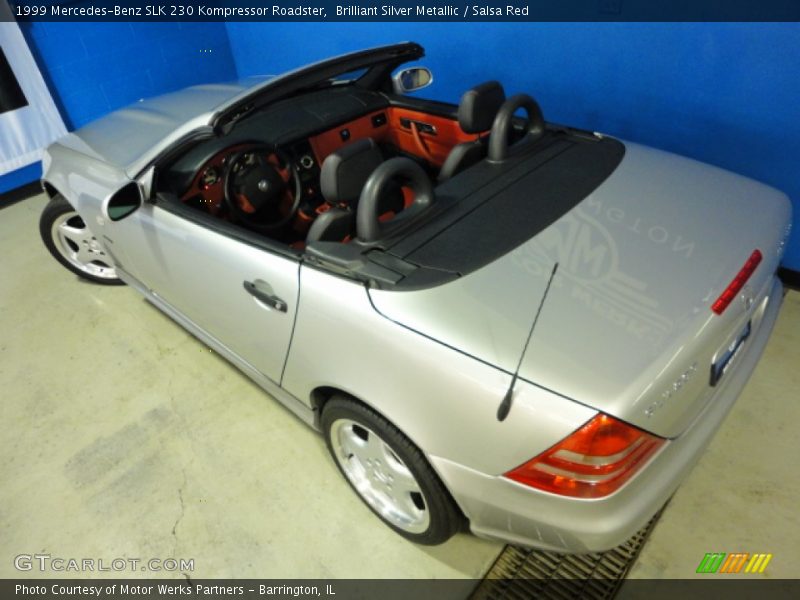 Brilliant Silver Metallic / Salsa Red 1999 Mercedes-Benz SLK 230 Kompressor Roadster