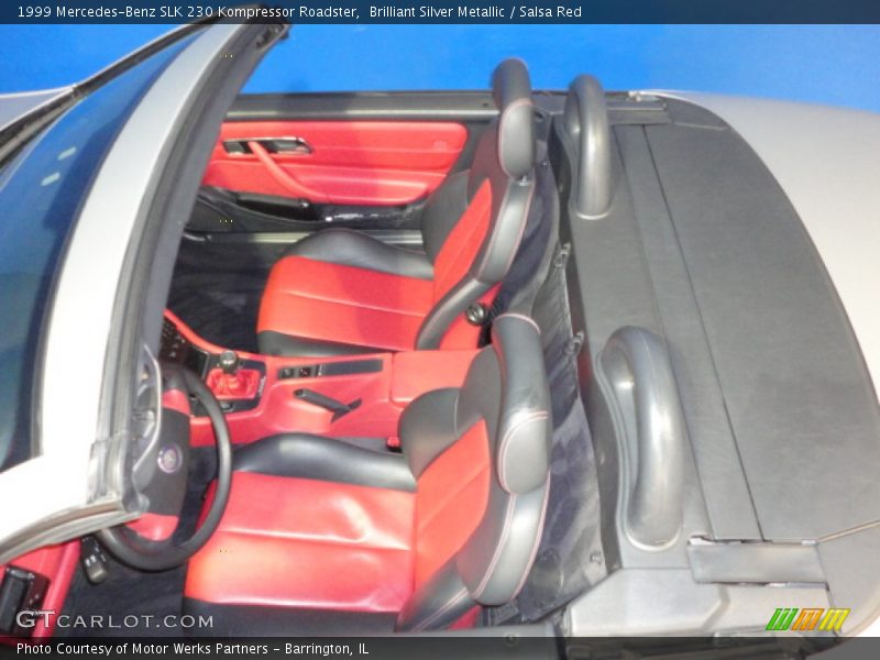 Brilliant Silver Metallic / Salsa Red 1999 Mercedes-Benz SLK 230 Kompressor Roadster
