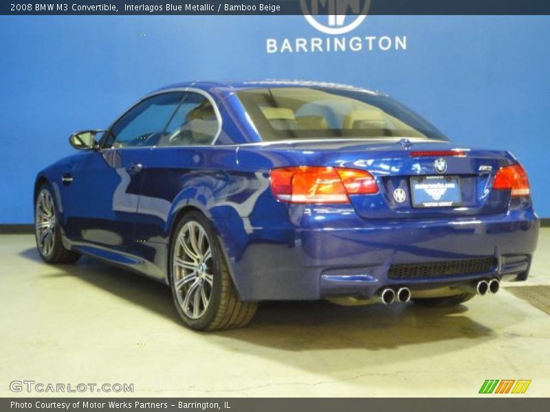 Interlagos Blue Metallic / Bamboo Beige 2008 BMW M3 Convertible
