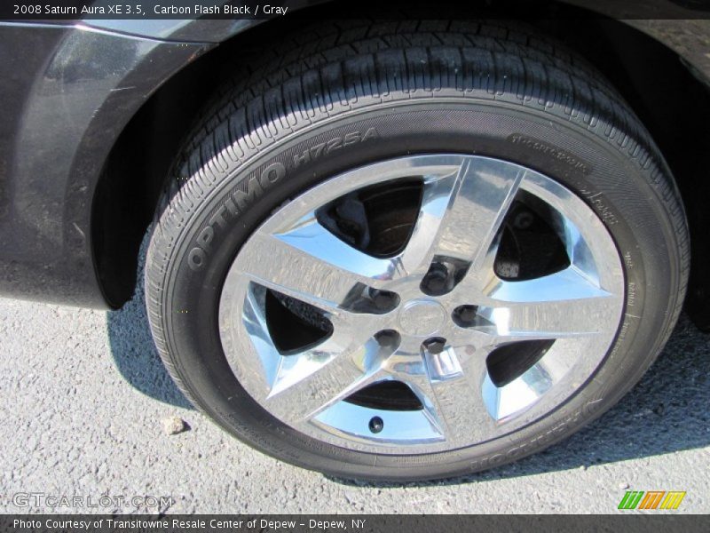 Carbon Flash Black / Gray 2008 Saturn Aura XE 3.5