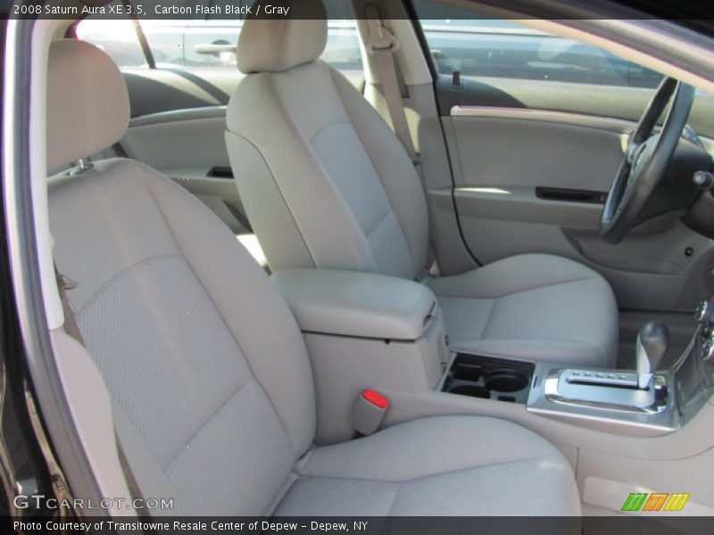 Carbon Flash Black / Gray 2008 Saturn Aura XE 3.5
