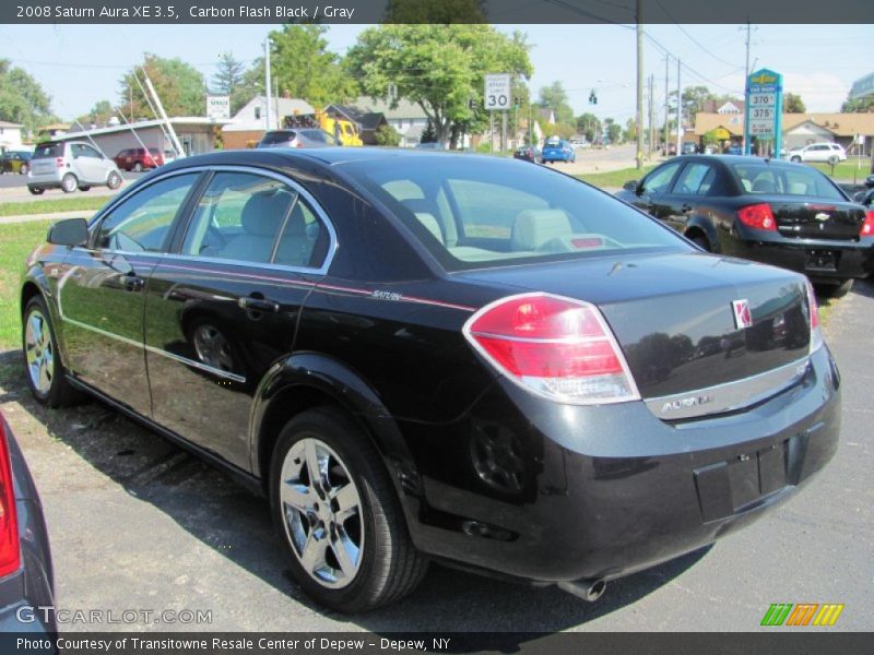 Carbon Flash Black / Gray 2008 Saturn Aura XE 3.5