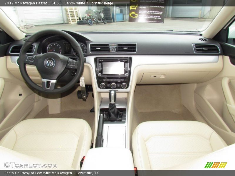 Candy White / Cornsilk Beige 2012 Volkswagen Passat 2.5L SE
