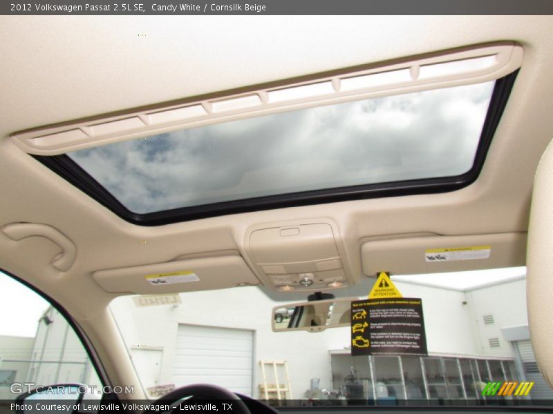 Candy White / Cornsilk Beige 2012 Volkswagen Passat 2.5L SE