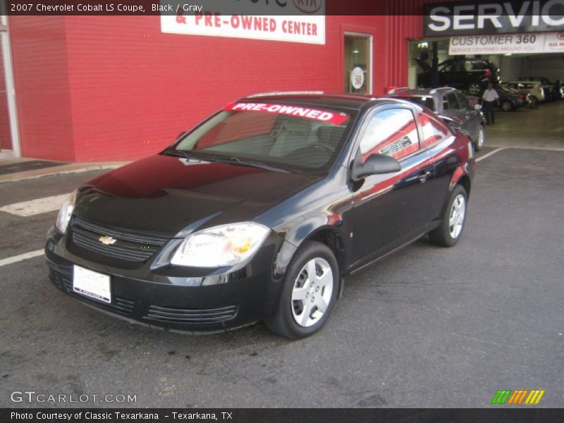 Black / Gray 2007 Chevrolet Cobalt LS Coupe