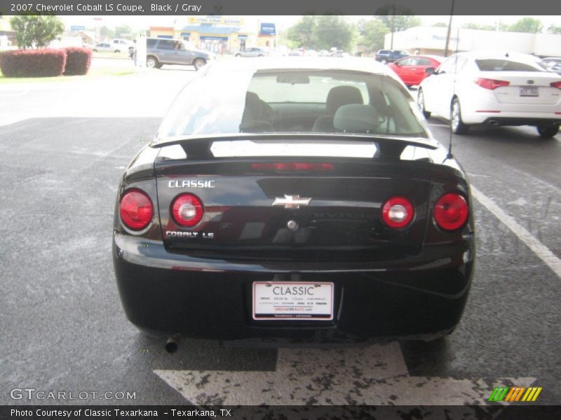 Black / Gray 2007 Chevrolet Cobalt LS Coupe