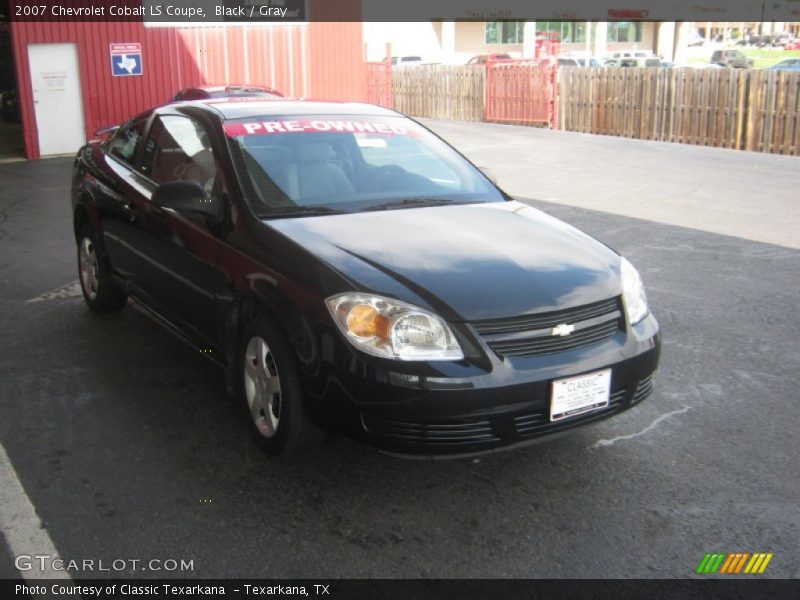 Black / Gray 2007 Chevrolet Cobalt LS Coupe