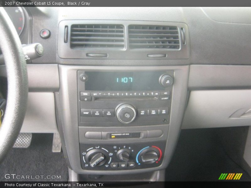 Black / Gray 2007 Chevrolet Cobalt LS Coupe