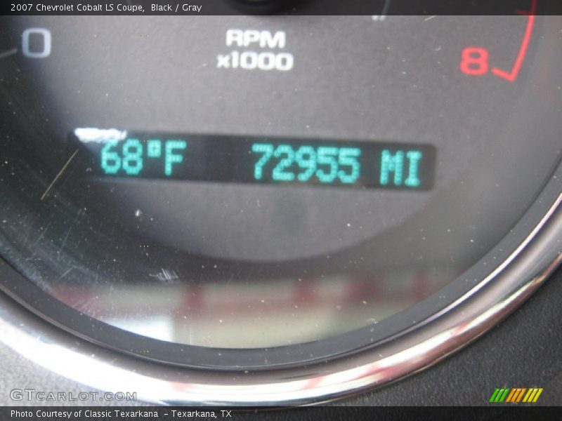 Black / Gray 2007 Chevrolet Cobalt LS Coupe