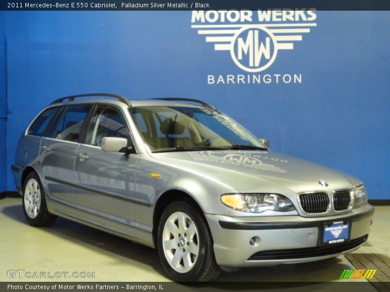 Palladium Silver Metallic / Black 2011 Mercedes-Benz E 550 Cabriolet