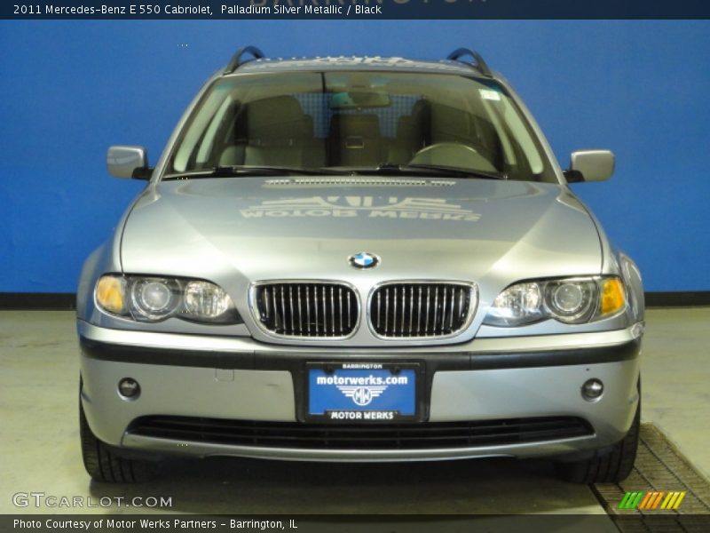 Palladium Silver Metallic / Black 2011 Mercedes-Benz E 550 Cabriolet