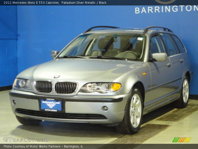 Palladium Silver Metallic / Black 2011 Mercedes-Benz E 550 Cabriolet