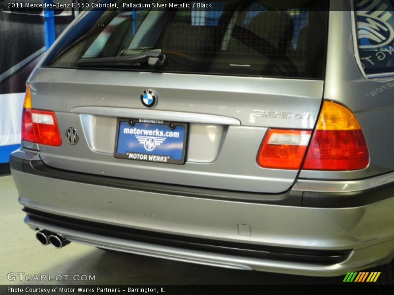 Palladium Silver Metallic / Black 2011 Mercedes-Benz E 550 Cabriolet