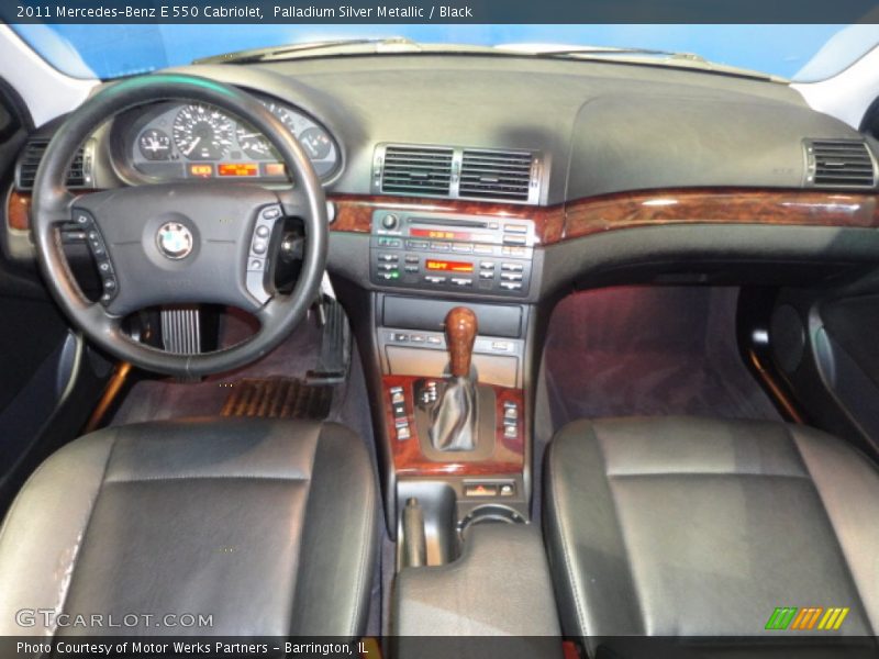 Palladium Silver Metallic / Black 2011 Mercedes-Benz E 550 Cabriolet