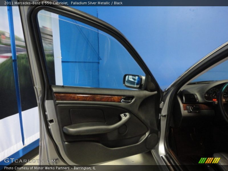 Palladium Silver Metallic / Black 2011 Mercedes-Benz E 550 Cabriolet