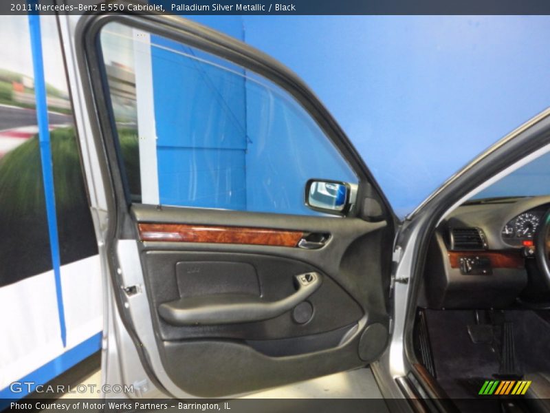 Palladium Silver Metallic / Black 2011 Mercedes-Benz E 550 Cabriolet