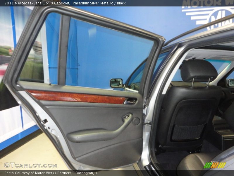 Palladium Silver Metallic / Black 2011 Mercedes-Benz E 550 Cabriolet