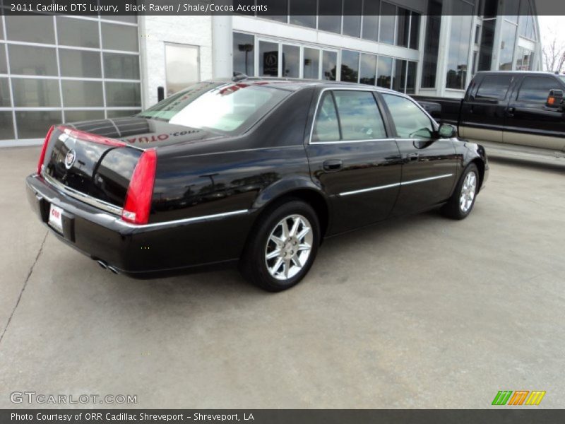 Black Raven / Shale/Cocoa Accents 2011 Cadillac DTS Luxury