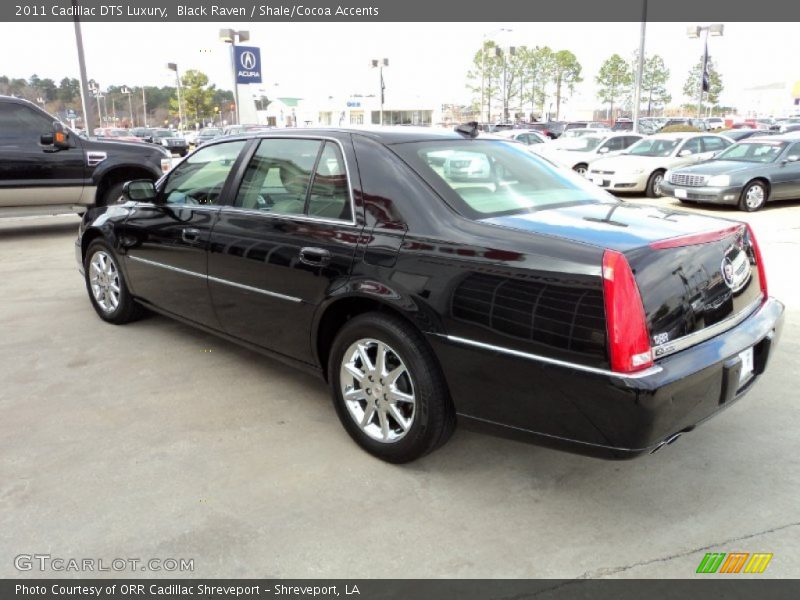 Black Raven / Shale/Cocoa Accents 2011 Cadillac DTS Luxury