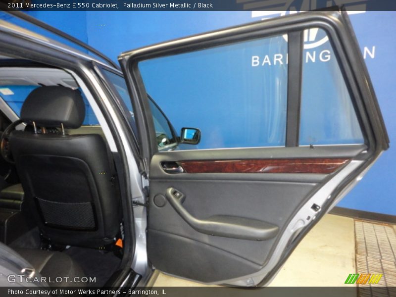 Palladium Silver Metallic / Black 2011 Mercedes-Benz E 550 Cabriolet