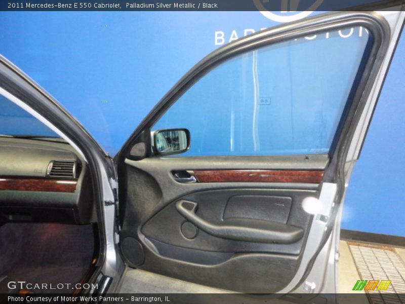 Palladium Silver Metallic / Black 2011 Mercedes-Benz E 550 Cabriolet
