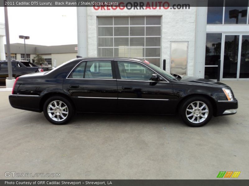 Black Raven / Shale/Cocoa Accents 2011 Cadillac DTS Luxury