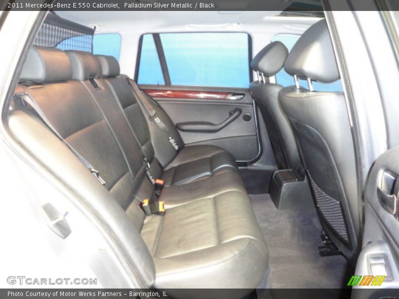 Palladium Silver Metallic / Black 2011 Mercedes-Benz E 550 Cabriolet