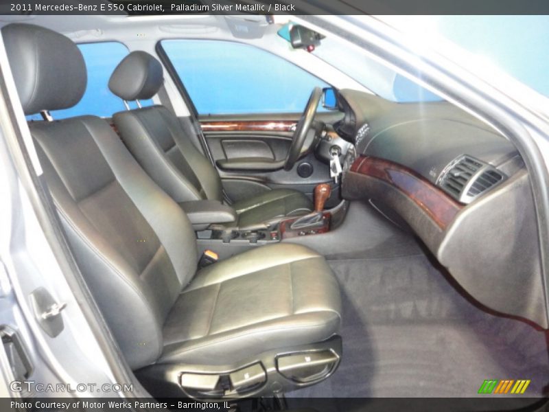 Palladium Silver Metallic / Black 2011 Mercedes-Benz E 550 Cabriolet