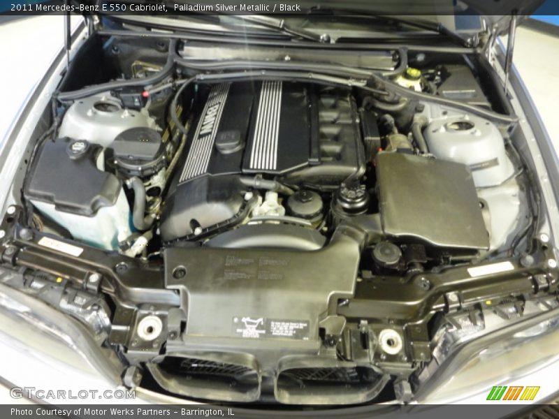 Palladium Silver Metallic / Black 2011 Mercedes-Benz E 550 Cabriolet