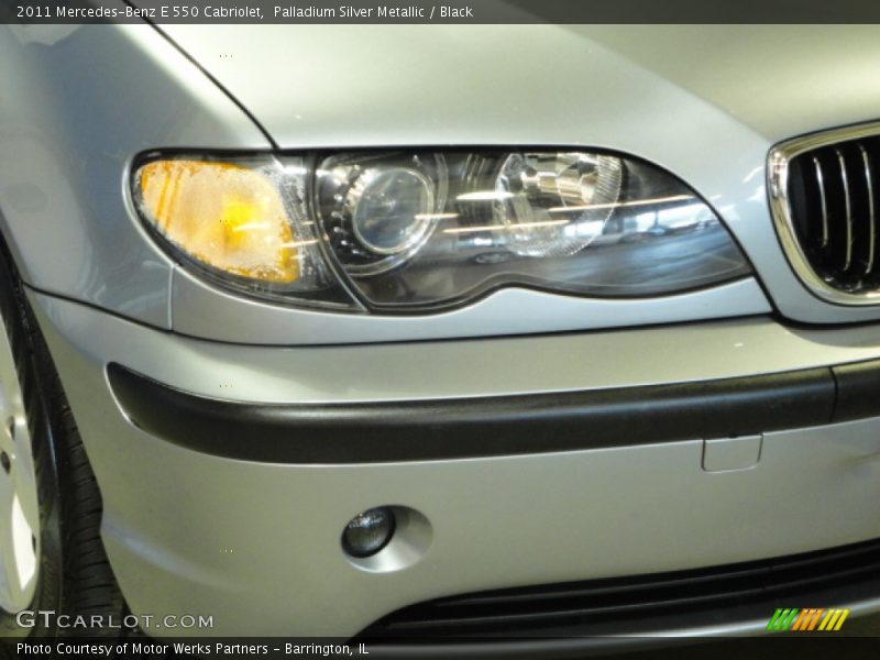 Palladium Silver Metallic / Black 2011 Mercedes-Benz E 550 Cabriolet