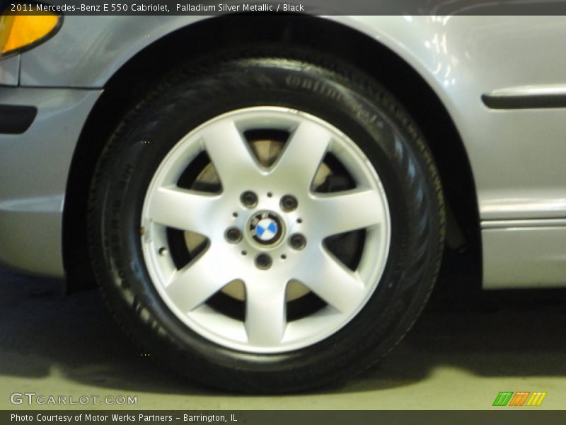 Palladium Silver Metallic / Black 2011 Mercedes-Benz E 550 Cabriolet
